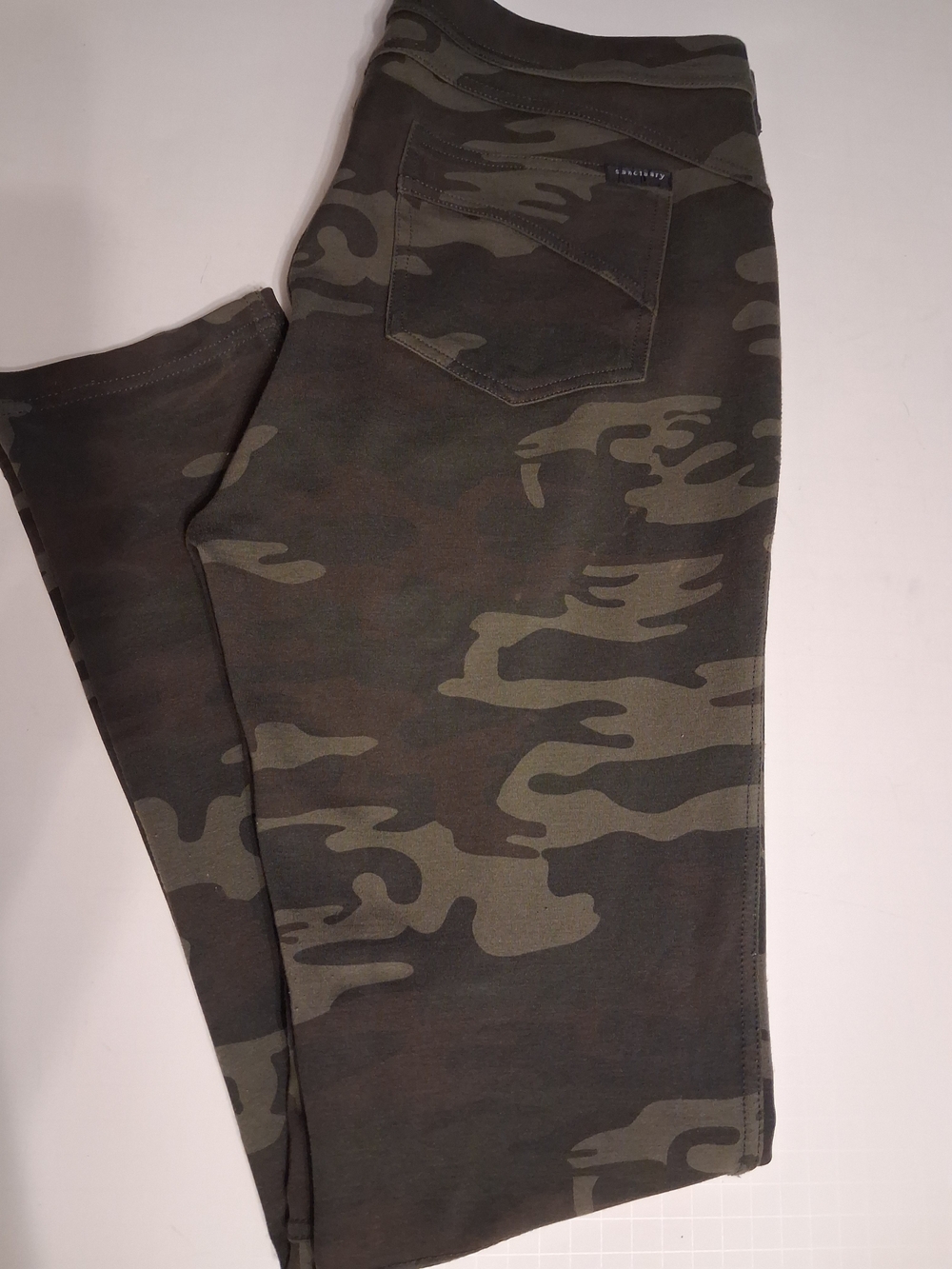 Sanctuary P108-K0429 Camo Leggings in Green & Brown Size XL